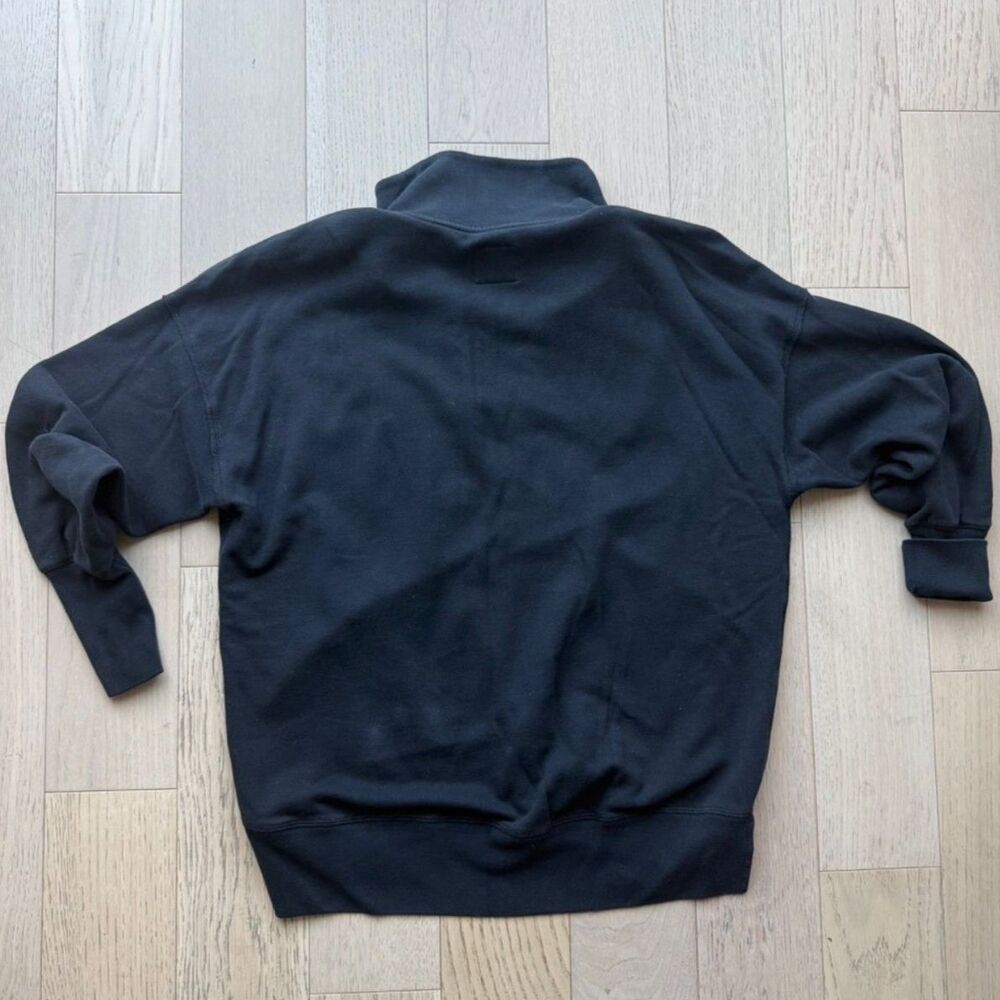 Abercrombie Soft A&F Collection Black Zip Up Hoodie Womens Medium 60/40